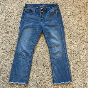 Old Navy cropped flare jeans